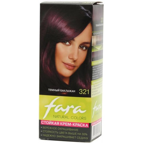 Краска для волос Fara Natural Colors 321 Темный баклажан