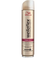 Лак для волос Wellaflex с антивозрастным эффектом Суперсильная фиксация (250 мл)