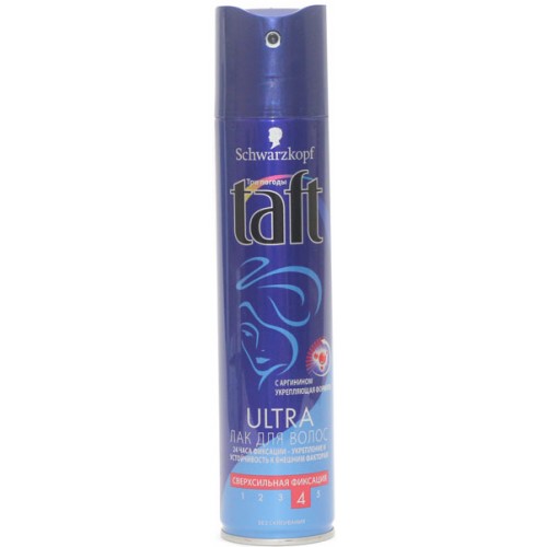 Лак для волос Taft Ultra №4 сверхсильная фиксация (225 мл)