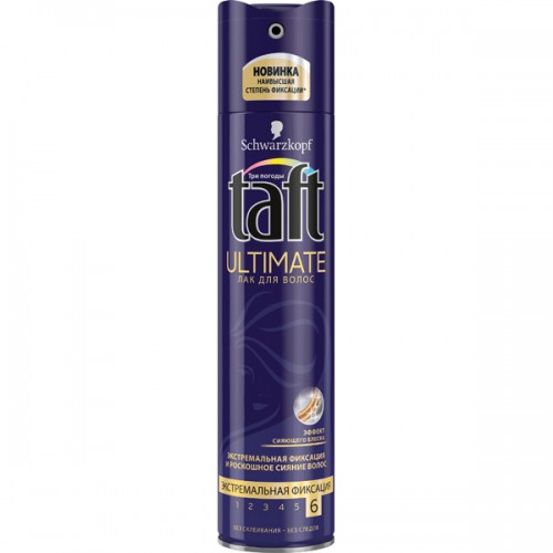 Лак для волос Taft Ultimate №6 экстремальная фиксация (225 мл)