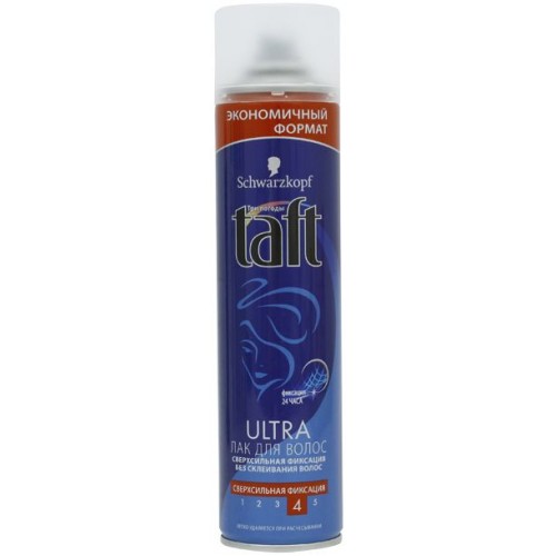 Лак для волос Taft Ultra №4 Сверхсильная фиксация (350 мл)