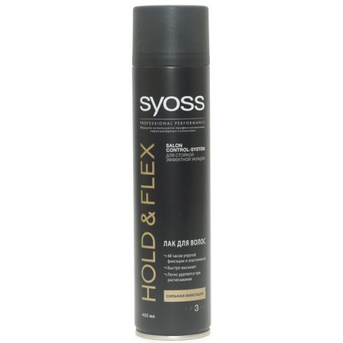 Лак для волос Syoss Hold&Flex №3 экстрасильная фиксация (400 мл)