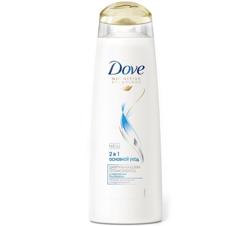 Шампунь Dove Hair Therapy Основной уход 2в1 для нормальных волос (380 мл)