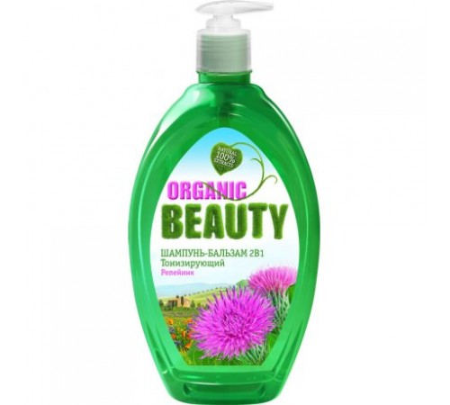 Шампунь-Бальзам Organic Beauty 2в1 Репейник (1 л)