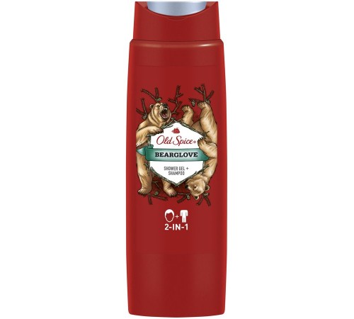 Гель для душа + шампунь Old Spice 2в1 Bearglove (250 мл)