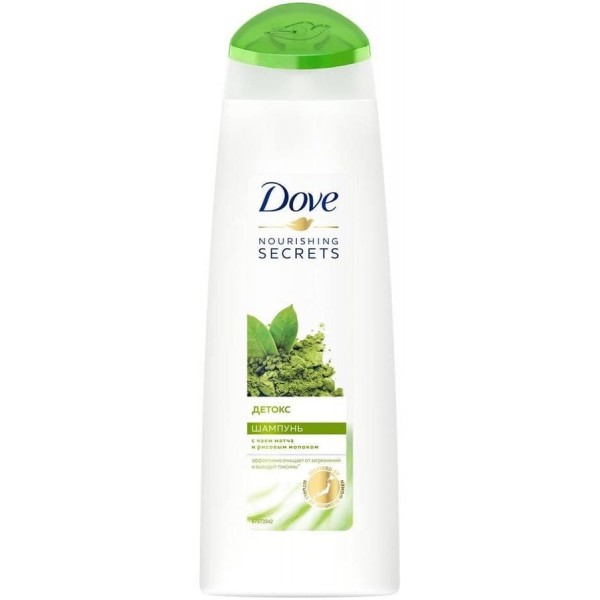 Шампунь Dove Детокс с чаем матча и рисовым молоком (250 мл) Шампунь Dove Детокс с чаем матча и рисовым молоком (250 мл)