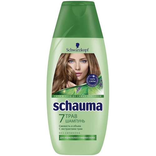 Шампунь Schauma 7 Трав для нормальных и жирных волос (225 мл)