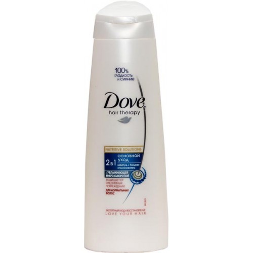 Шампунь Dove Hair Therapy Основной уход 2в1 для нормальных волос (250 мл)