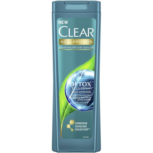 Шампунь Clear Women Detox Ежедневный против перхоти (400 мл)