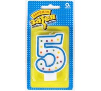 Свеча-цифра 5