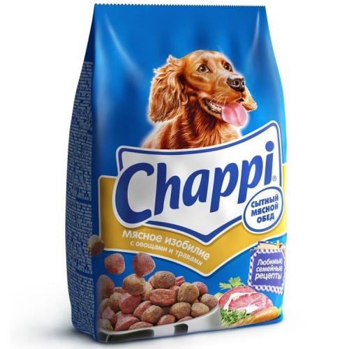 Корм для собак Chappi Мясное изобилие с овощами и травами (600 гр)