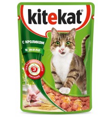 Корм для кошек Kitekat С кроликом в желе (85 гр)