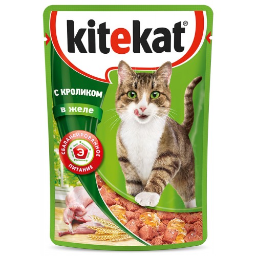 Корм для кошек Kitekat С кроликом в желе (85 гр)