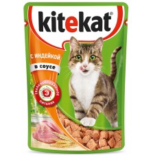 Корм для кошек Kitekat С индейкой в соусе (85 гр)