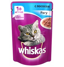 Корм для кошек Whiskas Рагу с лососем (85 гр)