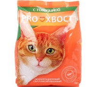Корм для кошек ProХвост сухой с говядиной (350 гр)