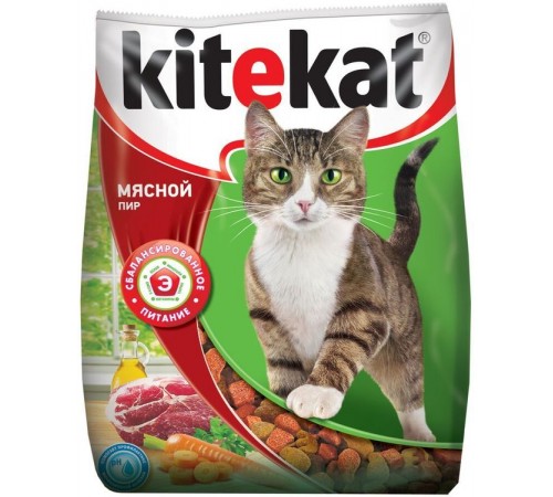 Корм для кошек Kitekat Мясной пир (350 гр)