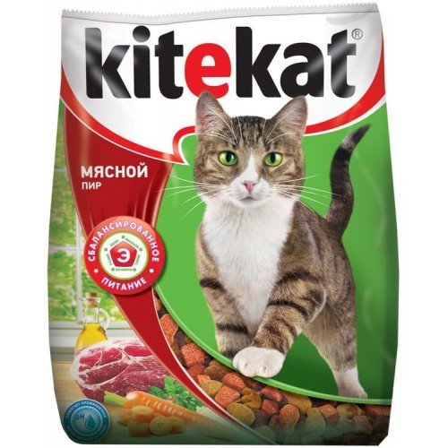 Корм для кошек Kitekat Мясной пир (350 гр)