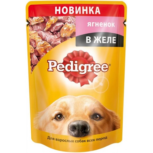 Корм для собак Pedigree Ягненок в желе (100 гр)