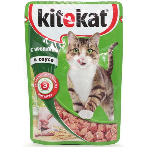 Корм для кошек Kitekat С кроликом в соусе (85 гр)
