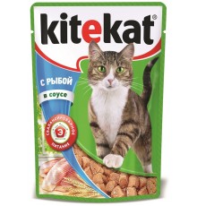Корм для кошек Kitekat С рыбой в соусе (85 гр)