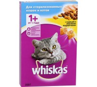 Корм для стерилизованных кошек Whiskas Вкусные подушечки с курицей (350 гр)
