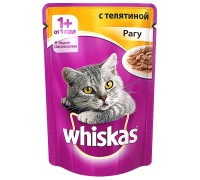 Корм для кошек Whiskas Рагу с телятиной (85 гр)