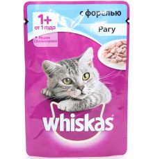 Корм для кошек Whiskas Рагу с форелью (85 гр)