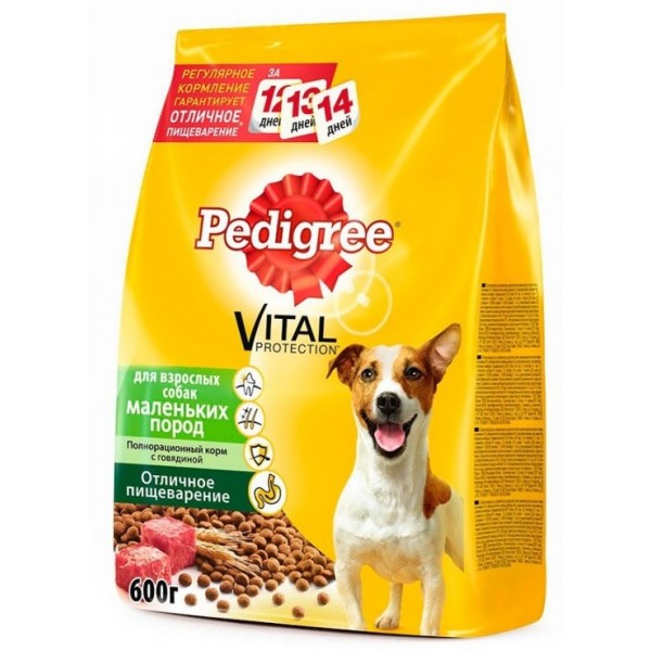 Корм для собак маленьких пород Pedigree Говядина (600 гр) Корм для собак маленьких пород Pedigree Говядина (600 гр)